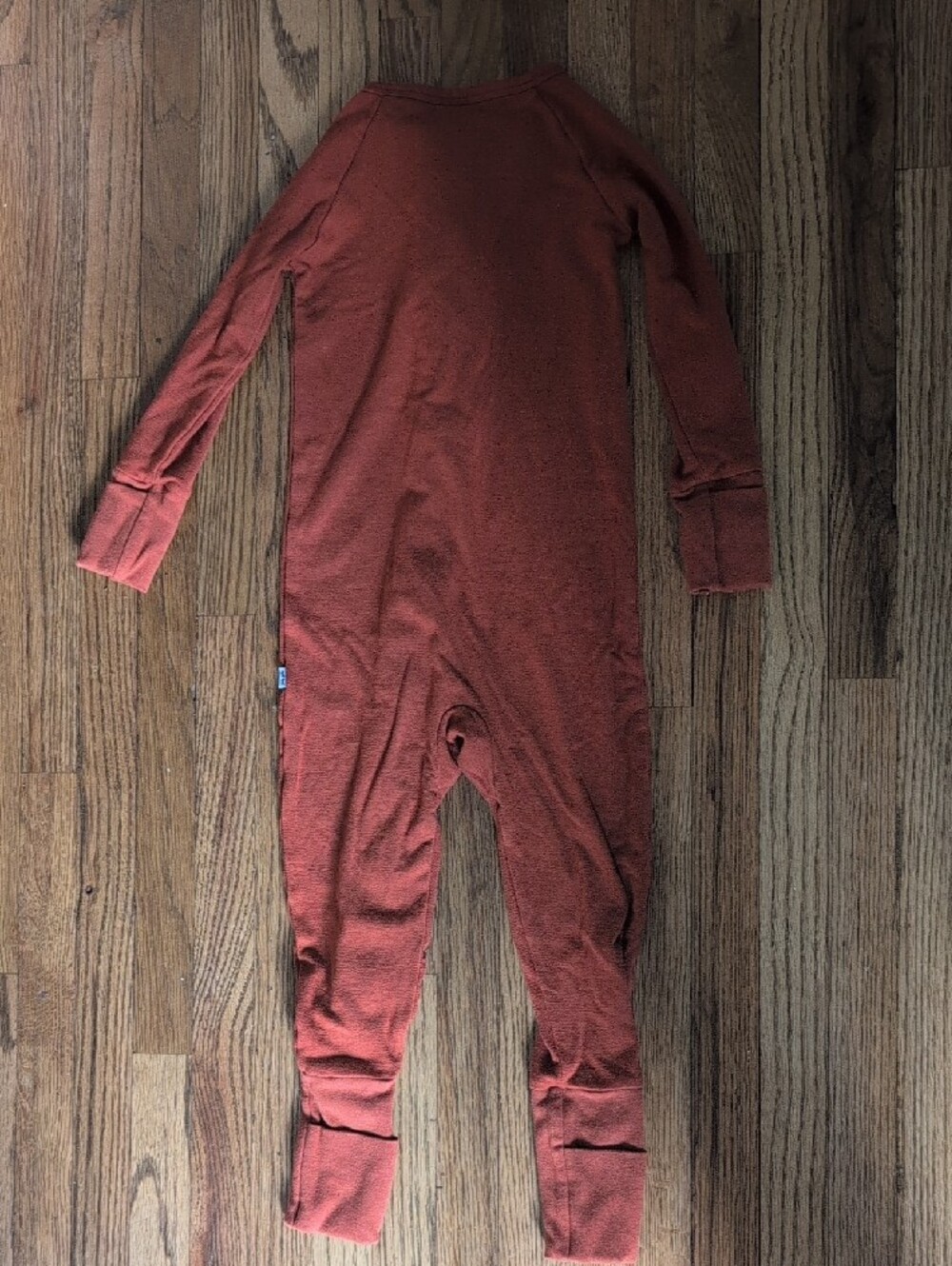 Little Sleepies Rust Zip-Front One-Piece Footie - Picture 4 of 4